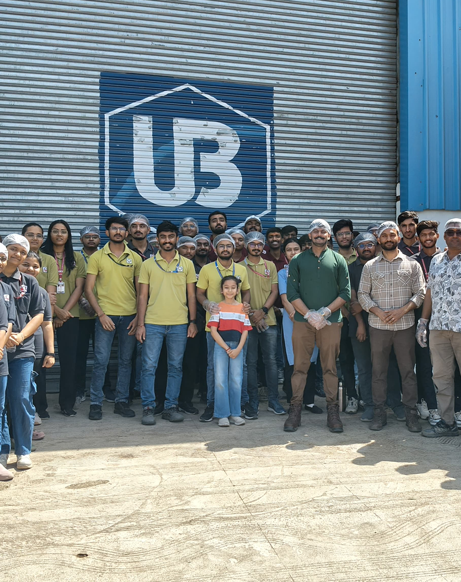 Students of GMIU university Bhavnagar on a visit to Arihant industries
