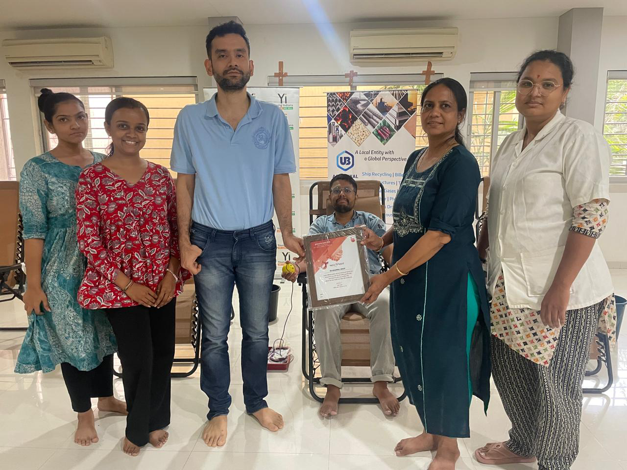 Students of GMIU university Bhavnagar on a visit to Arihant industries