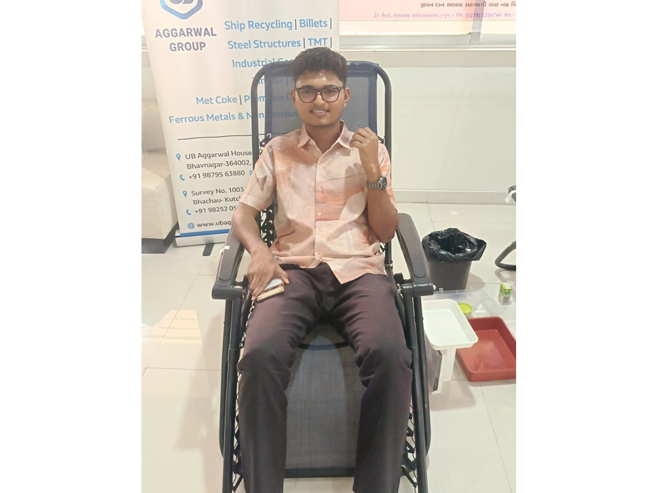 Students of GMIU university Bhavnagar on a visit to Arihant industries